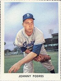1955 Golden Stamps Brooklyn Dodgers #NNO Johnny Podres Front