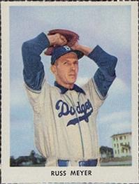 1955 Golden Stamps Brooklyn Dodgers #NNO Russ Meyer Front