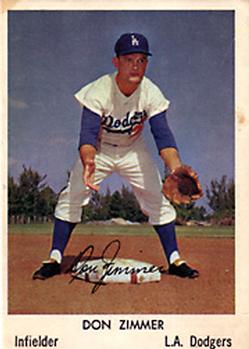 1960 Bell Brand Los Angeles Dodgers #17 Don Zimmer Front