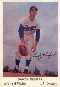 1960 Bell Brand Los Angeles Dodgers #9 Sandy Koufax Front