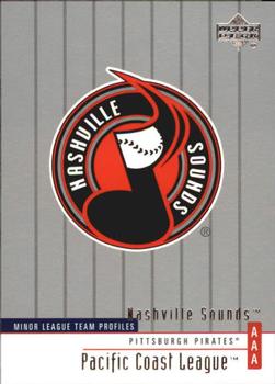 2002 Upper Deck Minor League #349 Nashville Sounds Front