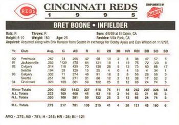 1995 Kahn's Cincinnati Reds #NNO Bret Boone Back