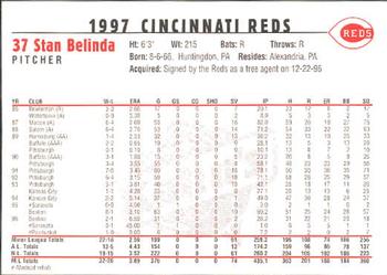 1997 Kahn's Cincinnati Reds #NNO Stan Belinda Back