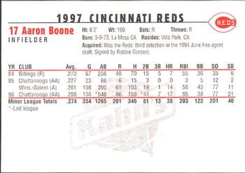 1997 Kahn's Cincinnati Reds #NNO Aaron Boone Back