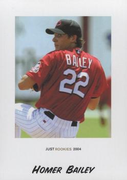 2004 Just Rookies #3 Homer Bailey Front