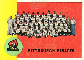 1963 Topps #151 Pittsburgh Pirates Front