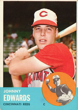 1963 Topps #178 Johnny Edwards Front