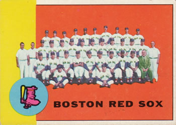 1963 Topps #202 Boston Red Sox Front