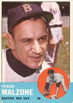 1963 Topps #232 Frank Malzone Front