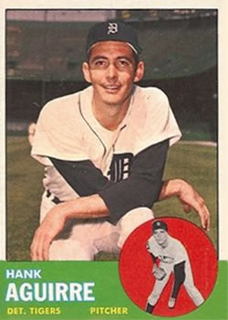1963 Topps #257 Hank Aguirre Front
