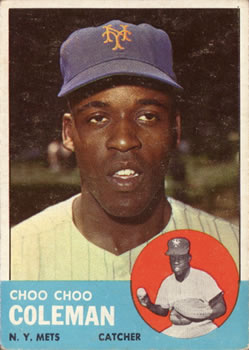 1963 Topps #27 Choo Choo Coleman Front