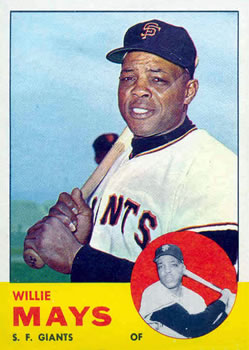 1963 Topps #300 Willie Mays Front