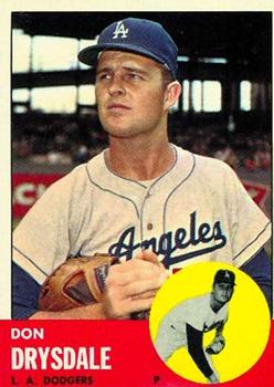 1963 Topps #360 Don Drysdale Front