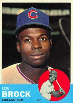 1963 Topps #472 Lou Brock Front