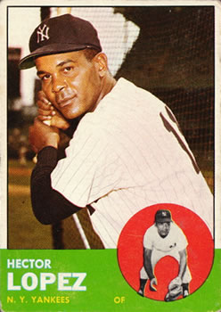1963 Topps #92 Hector Lopez Front