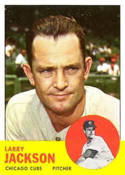 1963 Topps #95 Larry Jackson Front