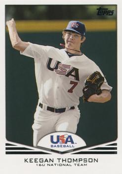2011 Topps USA Baseball #USA-39 Keegan Thompson Front