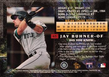 1995 Topps Embossed #65 Jay Buhner Back