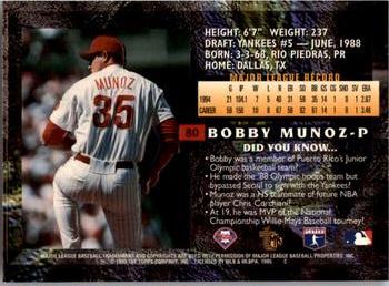 1995 Topps Embossed #80 Bobby Munoz Back