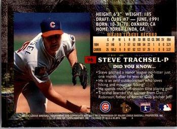 1995 Topps Embossed #96 Steve Trachsel Back