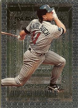 1995 Topps Embossed #99 Chuck Knoblauch Front