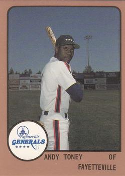 1988 ProCards #1082 Andy Toney Front