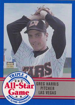 1988 ProCards Triple A All-Stars #23 Greg Harris Front