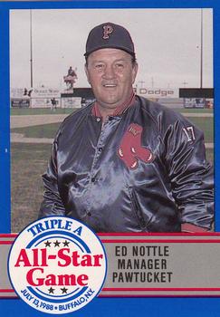1988 ProCards Triple A All-Stars #52 Ed Nottle Front