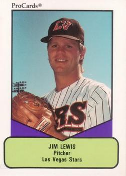 1990 ProCards AAA #2 Jim Lewis Front