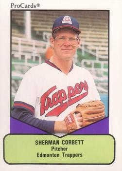 1990 ProCards AAA #88 Sherman Corbett Front