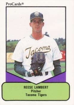 1990 ProCards AAA #134 Reese Lambert Front