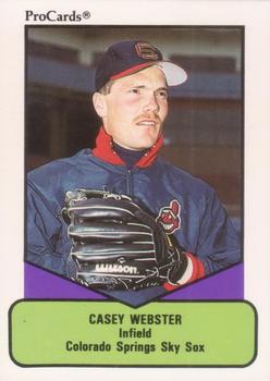 1990 ProCards AAA #228 Casey Webster Front