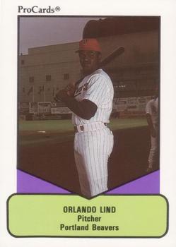 1990 ProCards AAA #245 Orlando Lind Front