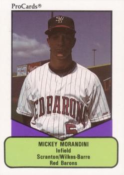 1990 ProCards AAA #308 Mickey Morandini Front
