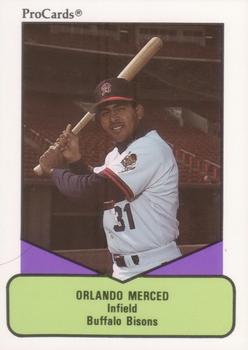 1990 ProCards AAA #495 Orlando Merced Front