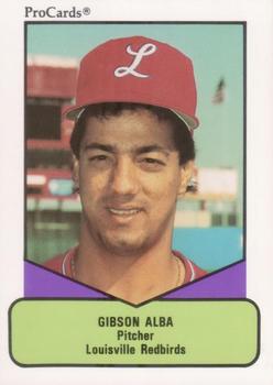1990 ProCards AAA #507 Gibson Alba Front