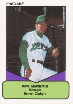 1990 ProCards AAA #666 Dave Machemer Front