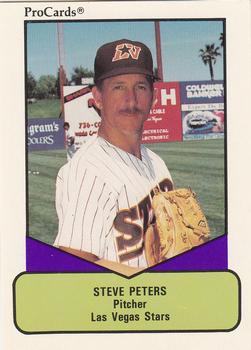 1990 ProCards AAA #8 Steve Peters Front