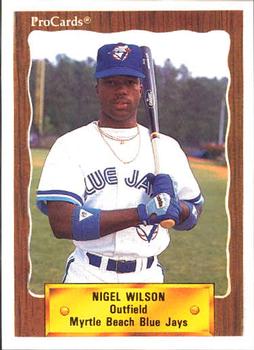 1990 ProCards #2791 Nigel Wilson Front
