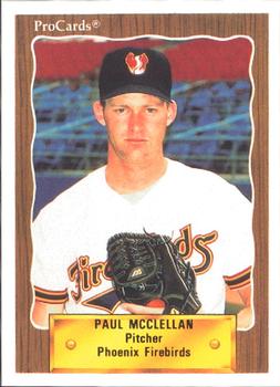 1990 ProCards #9 Paul McClellan Front
