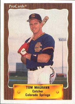 1990 ProCards #40 Tom Magrann Front