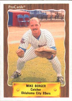 1990 ProCards #434 Mike Berger Front