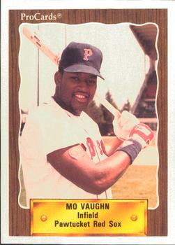1990 ProCards #471 Mo Vaughn Front