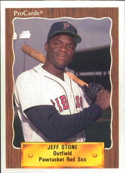 1990 ProCards #475 Jeff Stone Front