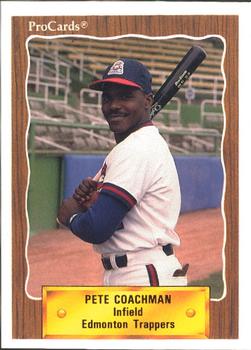 1990 ProCards #522 Pete Coachman Front
