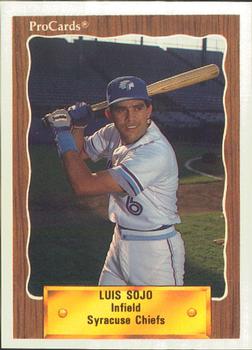 1990 ProCards #580 Luis Sojo Front