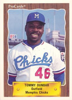 1990 ProCards #1023 Tommy Dunbar Front