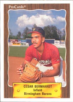 1990 ProCards #1114 Cesar Bernhardt Front