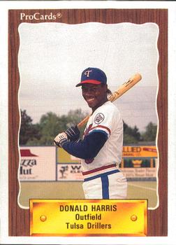 1990 ProCards #1167 Donald Harris Front
