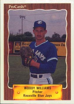 1990 ProCards #1239 Woody Williams Front